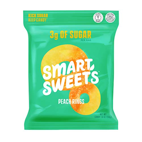 Smartsweets Peach Rings, Candy With Low Sugar 3G, Low Calorie,