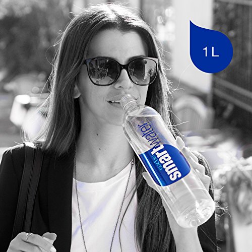 Smartwater Vapor Distilled Premium Water Bottles, 1 Liter, 6 Pack