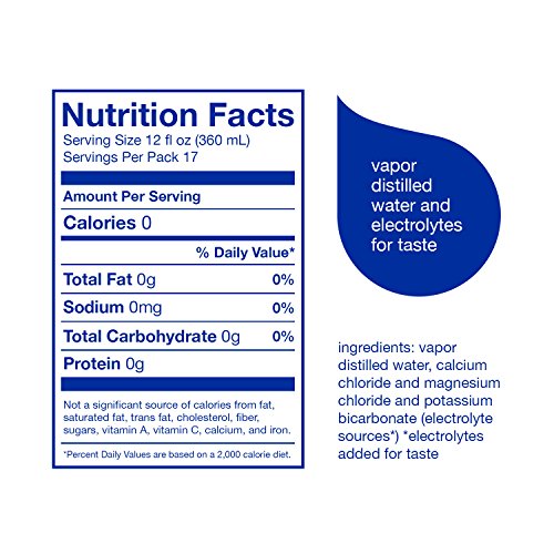 Smartwater Vapor Distilled Premium Water Bottles, 1 Liter, 6 Pack