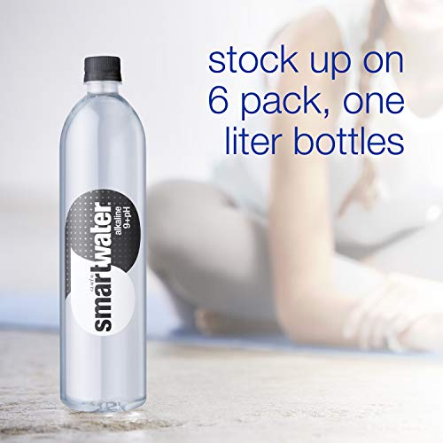 Smartwater Alkaline Water 9+Ph, Vapor Distilled Premium Water, 3