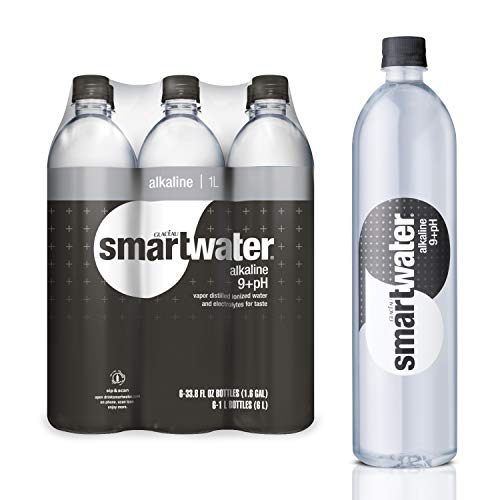 Smartwater Alkaline Water 9+Ph, Vapor Distilled Premium Water, 3