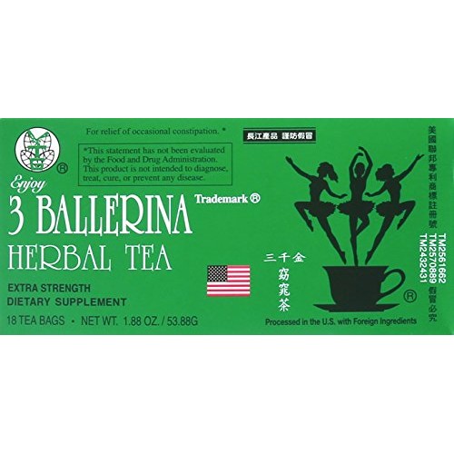 3 Ballerina Tea Dieters Drink Extra Strength, 1.88Oz 18 Count3