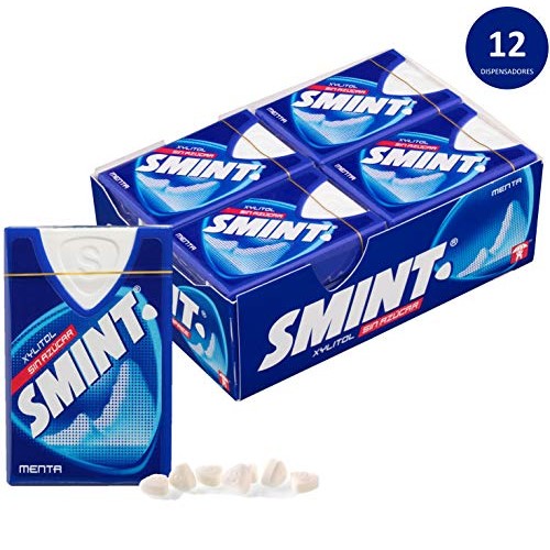Smint Dental Mint Flavour Sugar Free With Xylitol 8G. 12 Matche