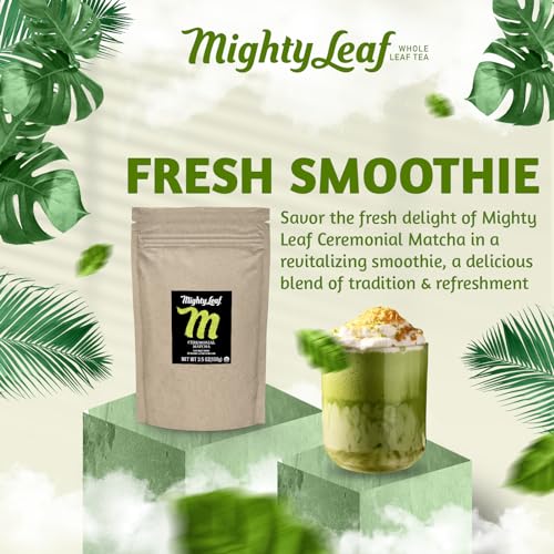 Mighty-Leaf Organic Ceremonial Matcha 3.5 Oz Bag, Premium Japane...