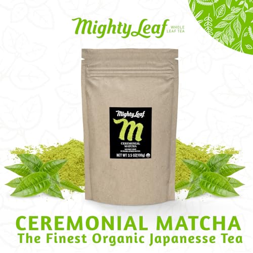 Mighty-Leaf Organic Ceremonial Matcha 3.5 Oz Bag, Premium Japane...