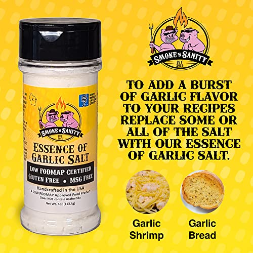 Smoke N Sanity Essence Of Garlic Salt - Certified Low Fodmap - C