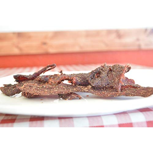 Halal Beef Jerky By Smoked N Chopped - Spicy Peppered Flavor 4 O