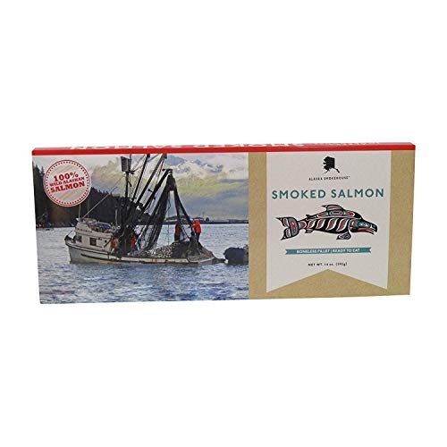 Alaska Smoked Salmon Boneless Fillet | Slow Smoked Over Alderwoo