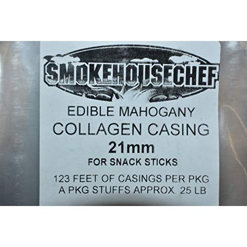 Two Packs 21Mm Collagen Casings For 50 Lbs Of Snack Sticks. For