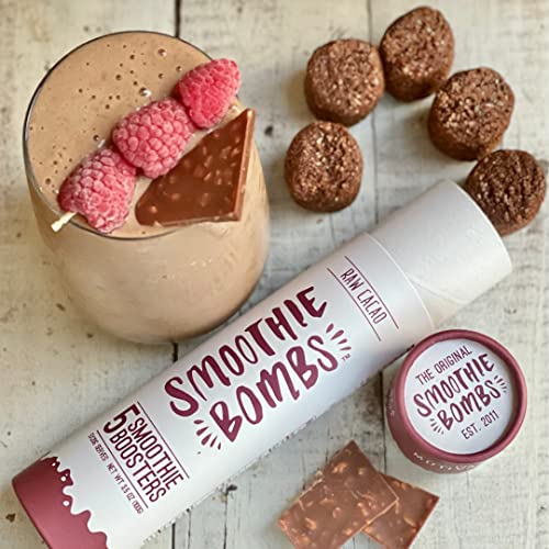 Smoothie Bombs Blender Mix Boosters, Raw Cacao, Chia Seeds, Over