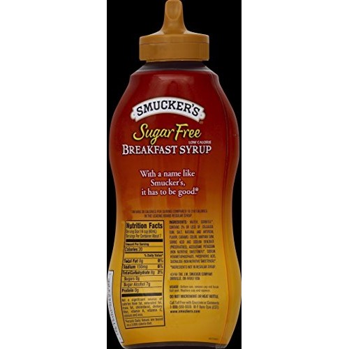 Smuckers Sugar Free Breakfast Syrup, 14.5 Ounce Pack Of 12 Smuckers Sugar Free Breakfast Syrup, 14.5 Ounce Pack Of 12
