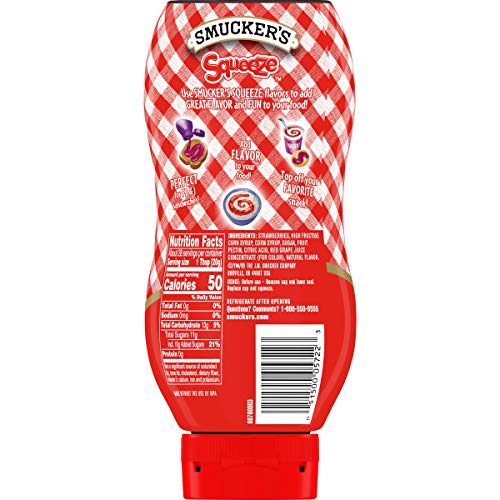 Smuckers Squeeze Strawberry Fruit Spread, 20 Ounces