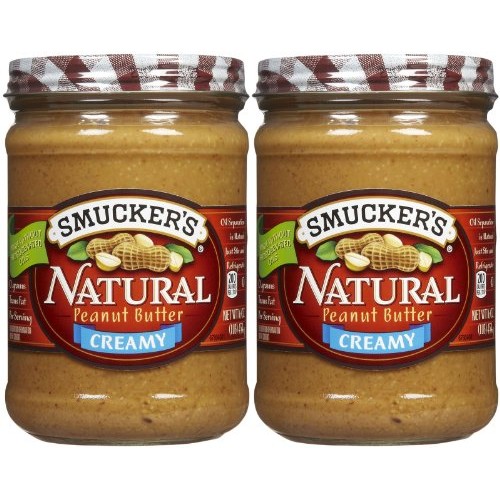 Smuckers Creamy Natural Peanut Butter - 16 Oz - 2 Pk