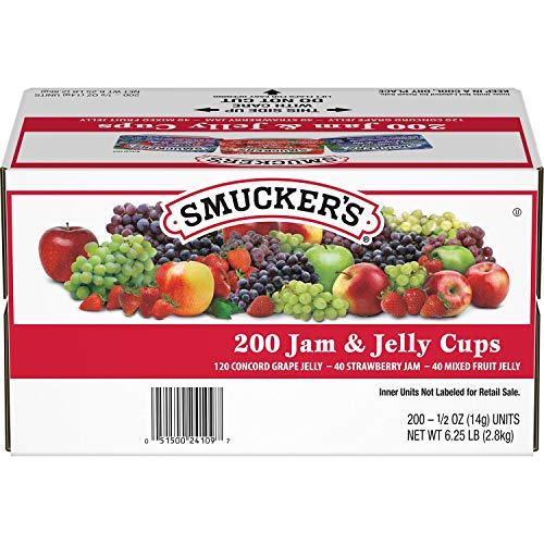 Smuckers Assorted Jelly Cups 0.5 Oz., 200 Ct.