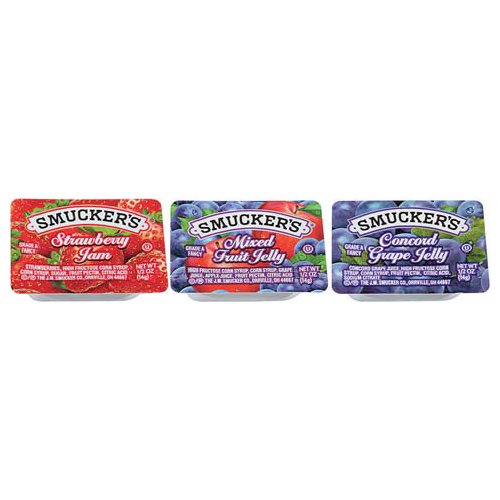 Smuckers Assortment No.4, 0.5 Ounce Pack Of 200