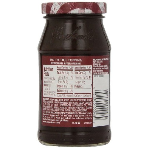 Smuckers Hot Fudge Topping, 11.75-Ounce Pack Of 6
