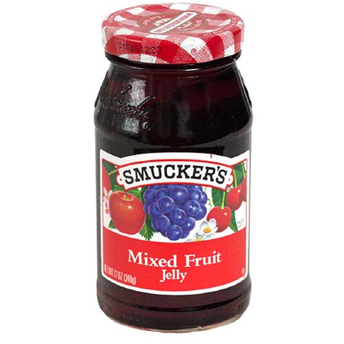 Smuckers Jelly, Mixed Fruit, 12 Oz 340 G