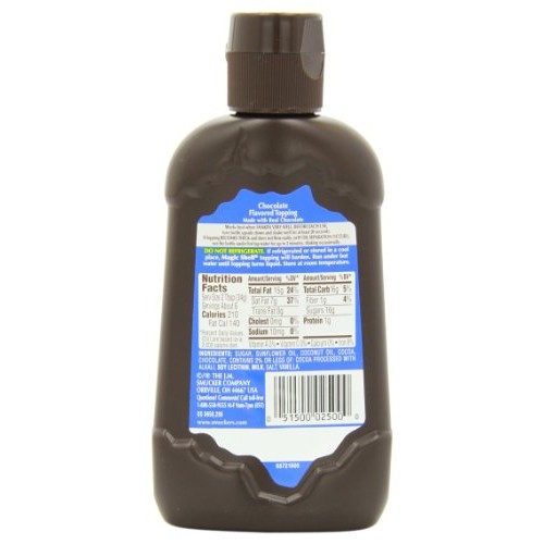 Smuckers Magic Shell Ice Cream Topping, Chocolate Flavor, 7.25 ...
