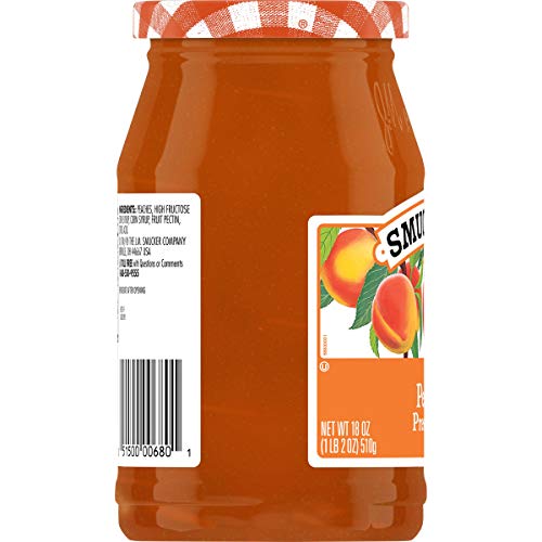 Smuckers Peach Preserves, 18 Ounces