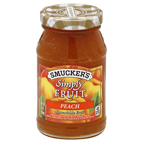 Smuckers Simply Fruit Peach Spreadable Fruit, 10 Ounces