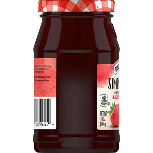 Smuckers Simply Fruit Strawberry Spreadable Fruit, 10 Ounces
