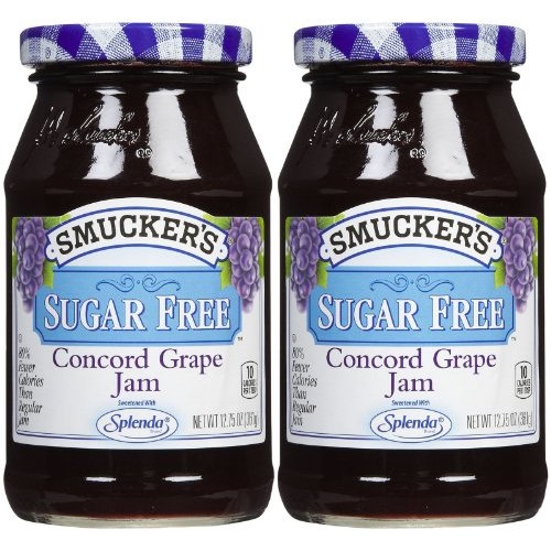 Smuckers Sugar-Free Concord Grape Jam 12.75 Pack Of 2