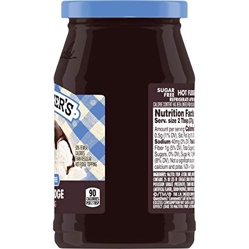 Smuckers Sugar Free Hot Fudge Topping, 11.75 Ounces Pack Of 6