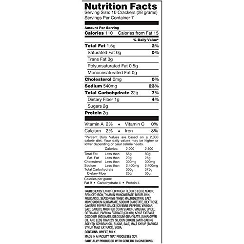 Snack Factory Buffalo Wing Pretzel Crisps 7.2Oz 2 Pack