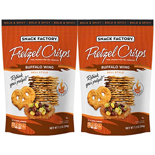 Snack Factory Buffalo Wing Pretzel Crisps 7.2Oz 2 Pack