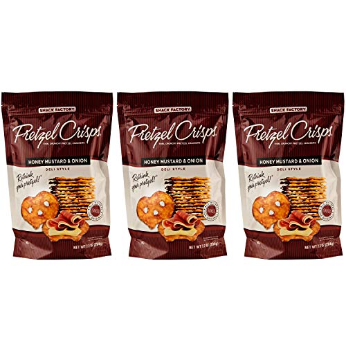 Snack Factory Honey Mustard &Amp; Onion Pretzel Crisps 7.2Oz Pack O