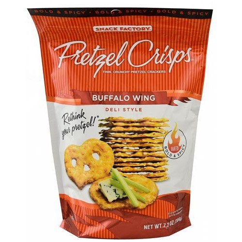 Snack Factory Pretzel Crisps Deli Style Buffalo Wing -- 7.2 Oz -