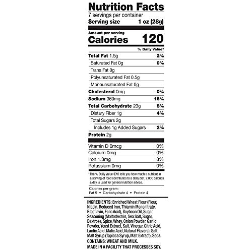 Snack Factory Sea Salt &Amp; Cracked Pepper Pretzel Crisps 7.2Oz 2