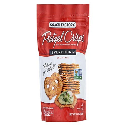Snack Factory, Pretzel Crisps Everything, 7.2 Ounce