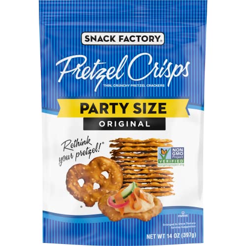 Snack Factory Pretzel Crisps Original Flavor, Large Party Size,
