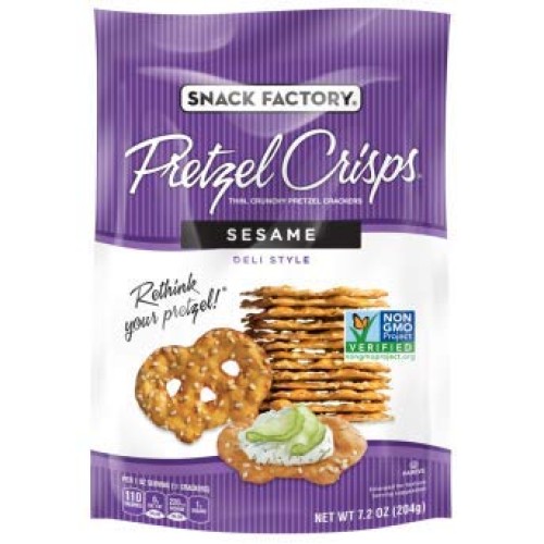 Snack Factory Deli Style Crunchy Pretzel Cracker Crisps, 8 Flavo