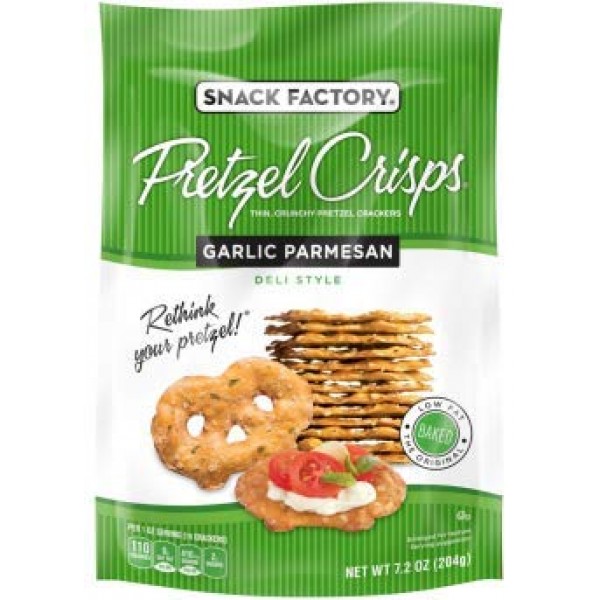 Snack Factory Deli Style Crunchy Pretzel Cracker Crisps, 8 Flavo...