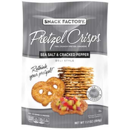 Snack Factory Deli Style Crunchy Pretzel Cracker Crisps, 8 Flavo