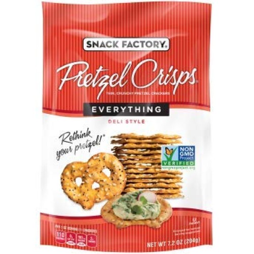 Snack Factory Deli Style Crunchy Pretzel Cracker Crisps, 8 Flavo