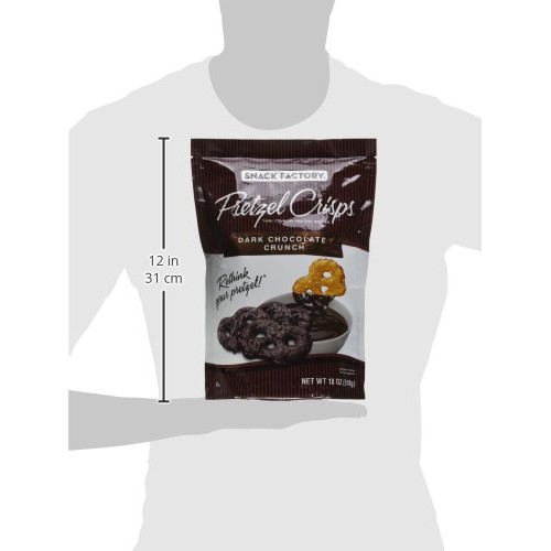 Snack Factory Pretzel Crisps Dark Chocolate Covered Pretzels, La