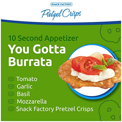 Snack Factory Pretzel Crisps, Garlic Parmesan, 7.2 Oz