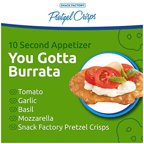 Snack Factory Pretzel Crisps, Garlic Parmesan, Party Size, 14 Oz