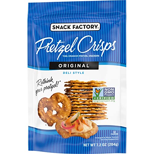 Snack Factory Pretzel Crisps, Original Flavor, 7.2 Oz