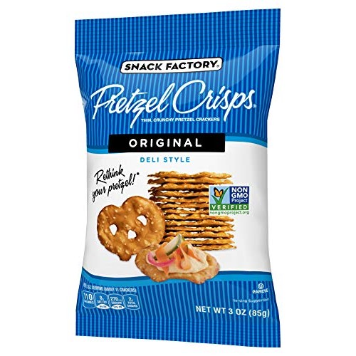 Snack Factory Pretzel Crisps Original Flavor On-The-Go Bag, 3 Ou
