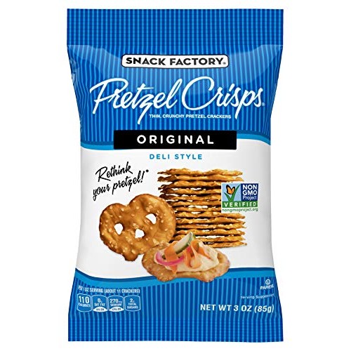 Snack Factory Pretzel Crisps Original Flavor On-The-Go Bag, 3 Ou