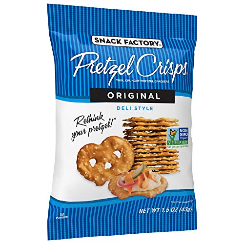 Snack Factory Pretzel Crisps Original Flavor, Snack Pack Individ