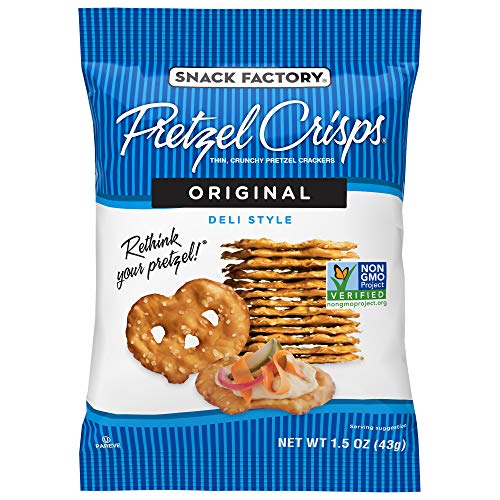 Snack Factory Pretzel Crisps Original Flavor, Snack Pack Individ