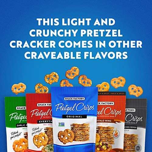 Snack Factory Pretzel Crisps, Buffalo Wing, 7.2 Ounce