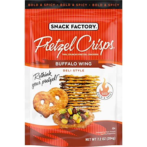 Snack Factory Pretzel Crisps, Buffalo Wing, 7.2 Ounce