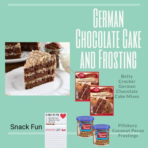 German Chocolate Cake and Frosting 4 Pack Betty Crocker German C... German Chocolate Cake and Frosting 4 Pack Betty Crocker German C...
