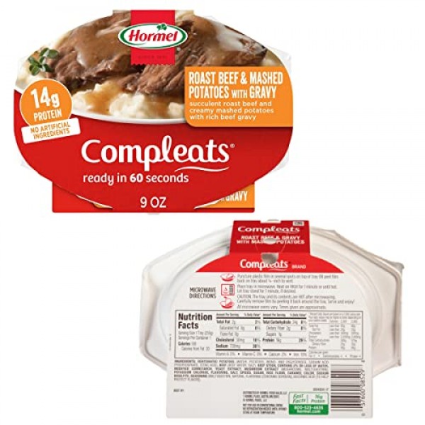 Hormel Compleats Ready to Eat Meals Variety Pack of 5